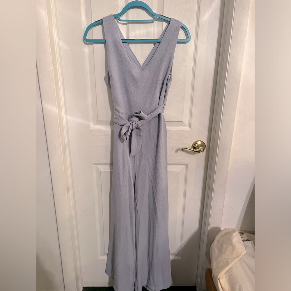 Lush blue periwinkle color tank top jumpsuit